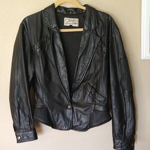 Vintage Out of Bounds Leather Jacket